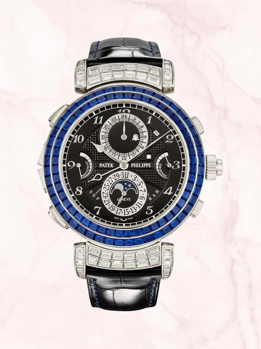 Patek Philippe 6300/401G Grandmaster Chime Sapphire Baguette Bezel - METALUXURY