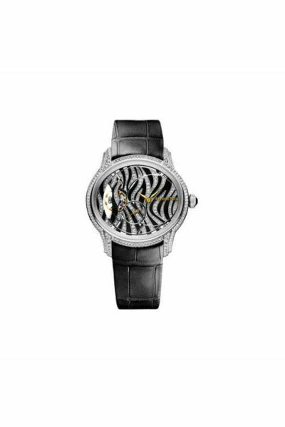 AUDEMARS PIGUET MILLENARY 18KT WHITE GOLD 39.5MM ZEBRA PATTERN DIAL LADIES WATCH-DUBAILUXURYWATCH