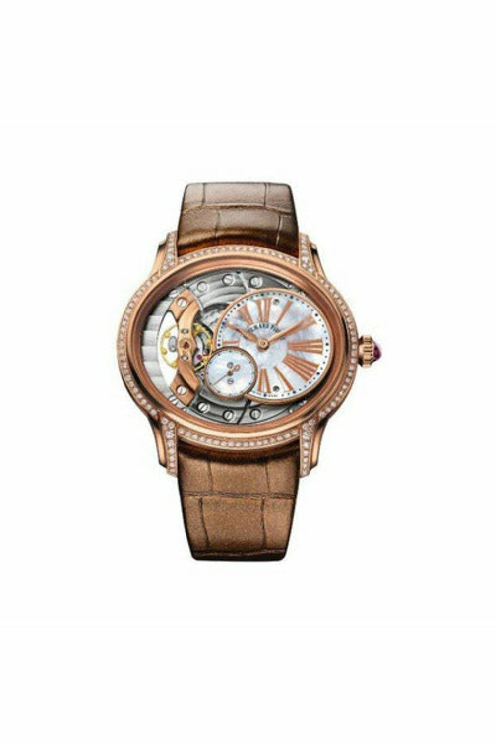 AUDEMARS PIGUET MILLINARY HAND WOUND 18KT ROSE GOLD 39.5MM LADIES WATCH-DUBAILUXURYWATCH