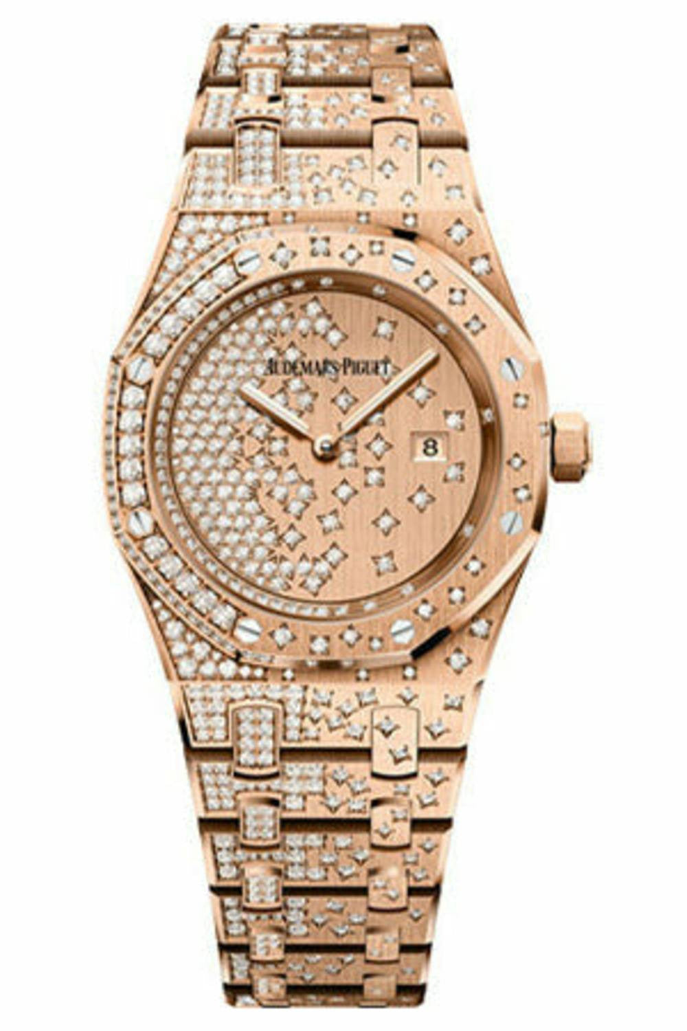 AUDEMARS PIGUET ROYAL OAK 18KT ROSE GOLD 33MM 67654OR.ZZ.1264OR.01-DUBAILUXURYWATCH