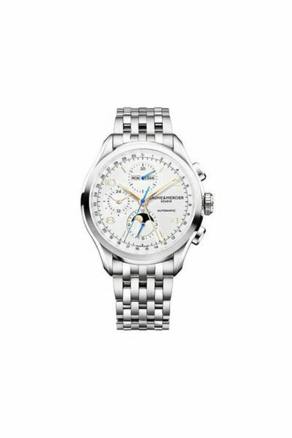 BAUME & MERCIER CLIFTON CORE CHRONO 43MM STAINLESS STEEL MEN'S WATCH-DUBAILUXURYWATCH