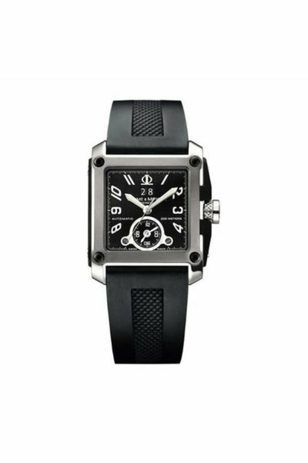 BAUME & MERCIER HAMPTON XL MAGNUM 45MM X 34MM STAINLESS STEEL & TITANIUM MEN'S WATCH-DUBAILUXURYWATCH