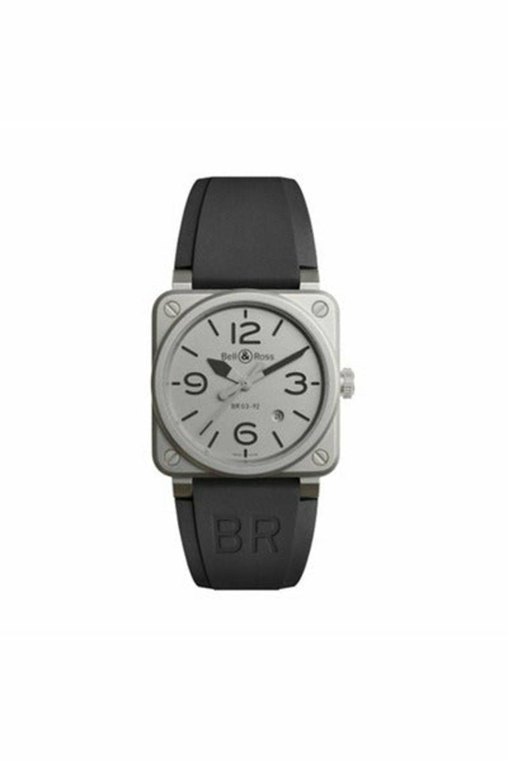 BELL & ROSS BR03-92 AUTOMATIC 42MM MEN'S WATCH LIMITED EDITION REF. BR0392-GBL-ST/SRB-DUBAILUXURYWATCH