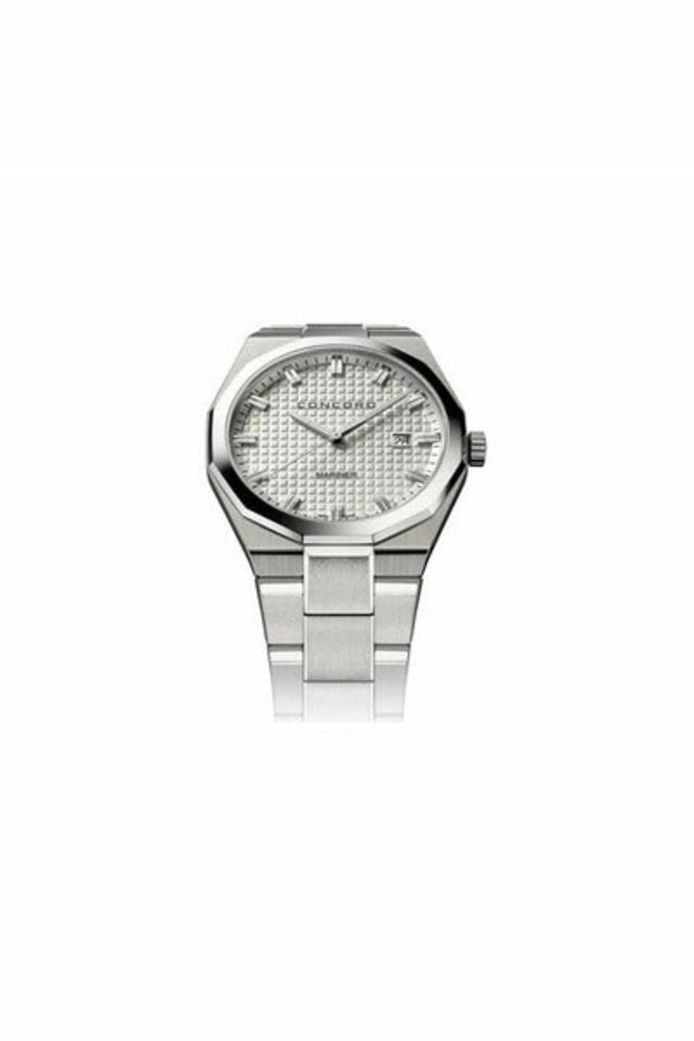 CONCORD MARINER QUARTZ STEEL SILVER DIAL 41MM MEN'S WATCH-DUBAILUXURYWATCH