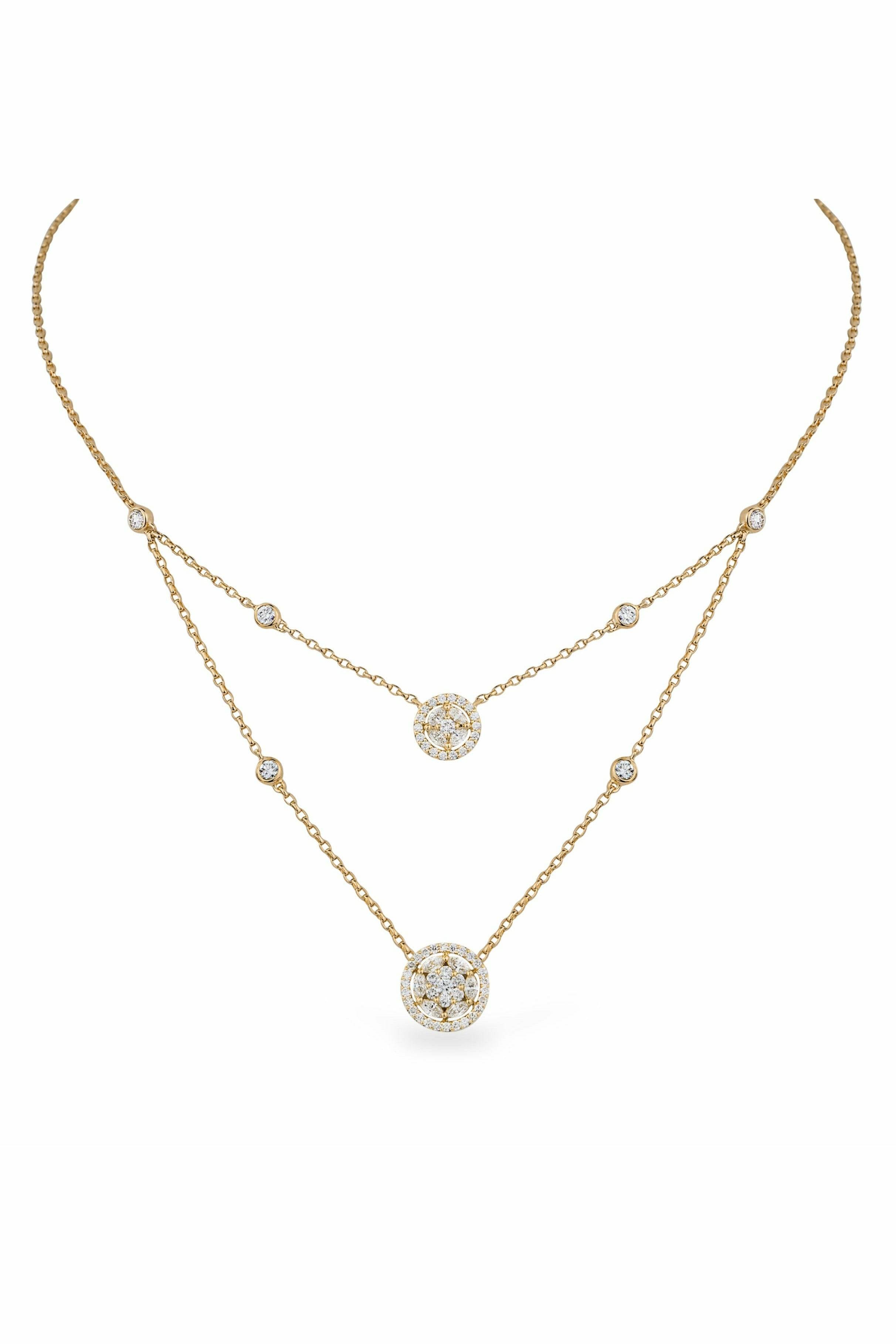 Illusion Round Double Tier-DUBAILUXURYWATCH