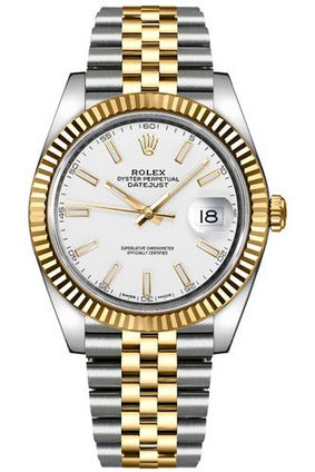 Rolex Datejust 41 White Dial Jubilee Bracelet Watch 126333-DUBAILUXURYWATCH