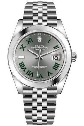 Rolex Datejust 41 Wimbledon Jubilee Bracelet Men's Watch 126300-0014-DUBAILUXURYWATCH