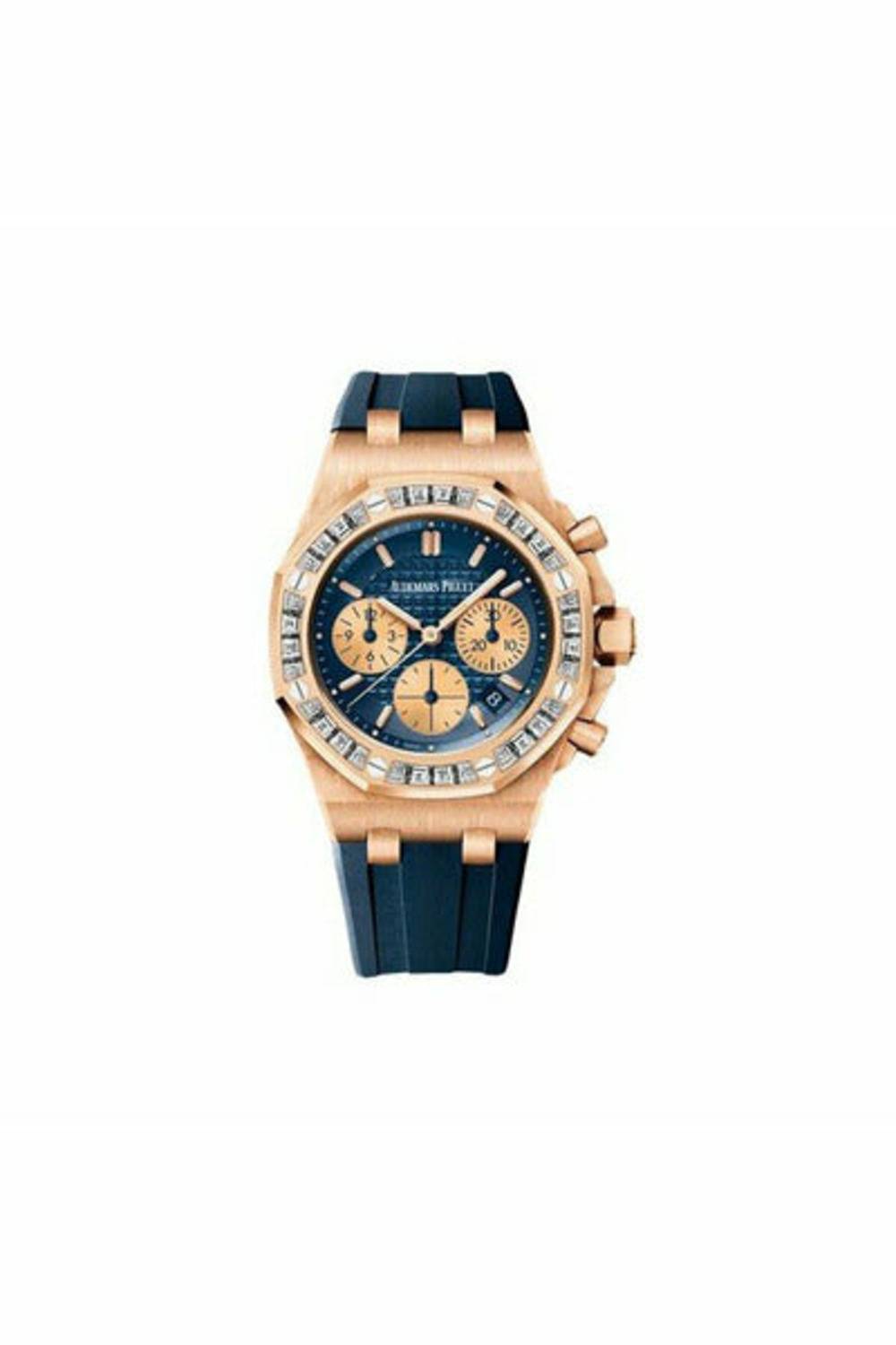 AUDEMARS PIGUET ROYAL OAK OFFSHORE CHRONOGRAPH LIMITED EDITION PINK GOLD LADIES WATCH-DUBAILUXURYWATCH