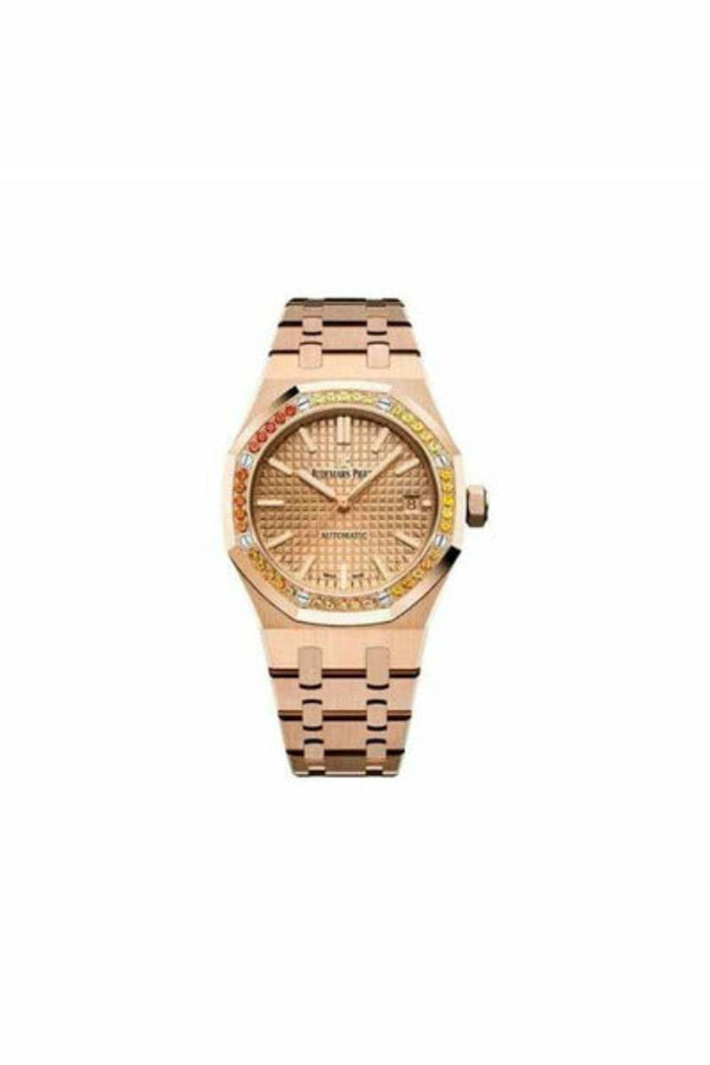 AUDEMARS PIGUET ROYAL OAK SELFWINDING 18KT ROSE GOLD 37MM LADIES WATCH-DUBAILUXURYWATCH