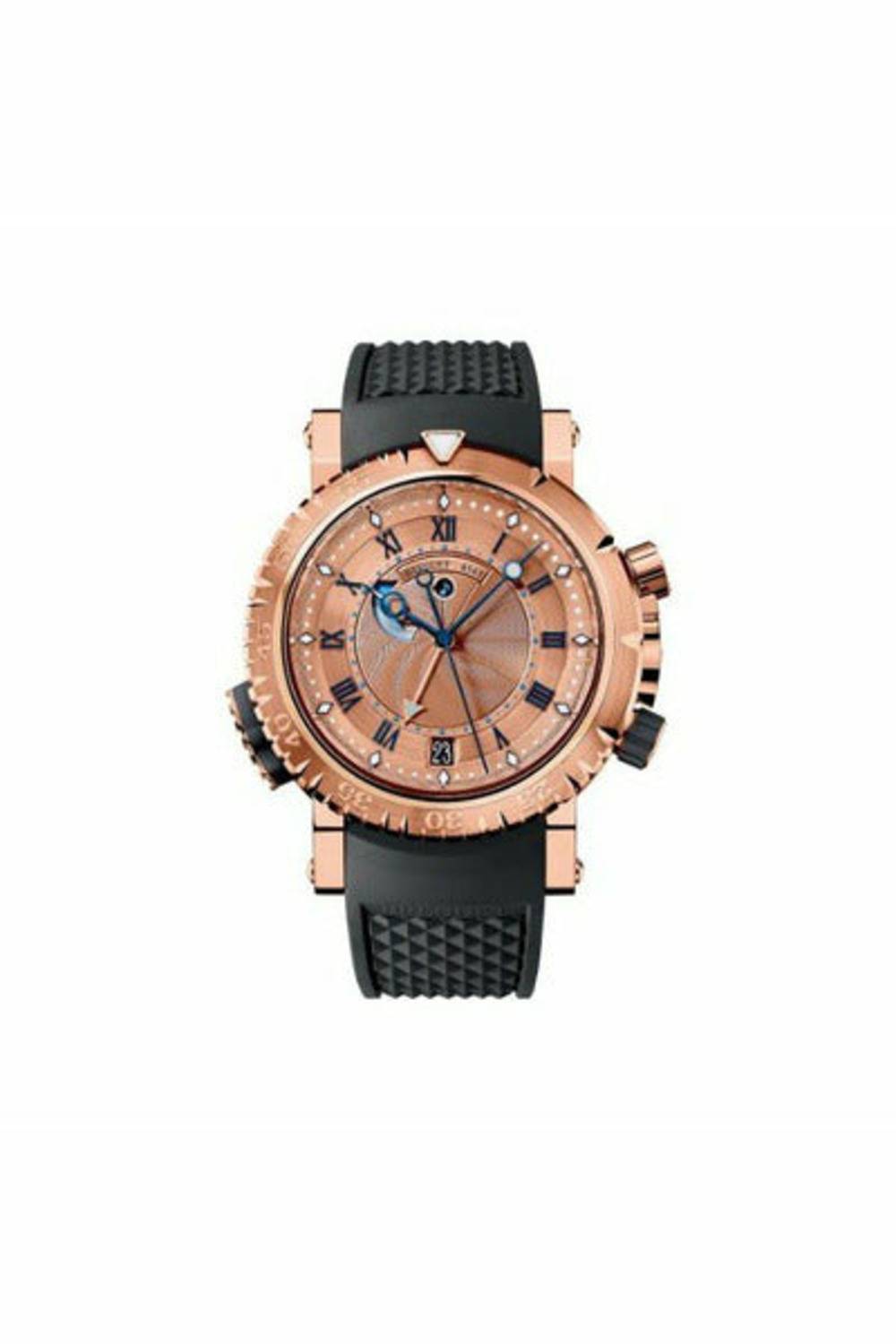 BREGUET MARINE 5847 45MM 18KT ROSE GOLD MEN'S WATCH REF. 5847BR/32/5ZV-DUBAILUXURYWATCH