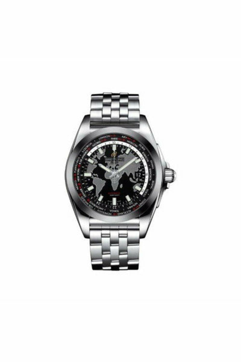 BREITLING GALACTIC UNITIME STAINLESS STEEL 44MM MEN'S WATCH-DUBAILUXURYWATCH