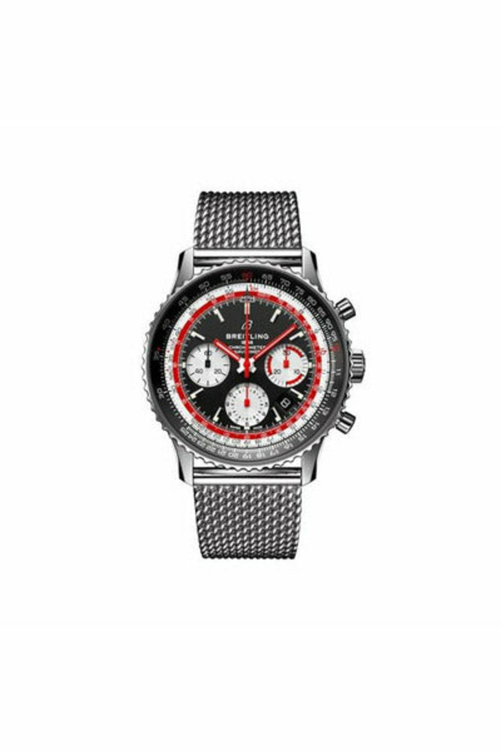 BREITLING NAVITIMER 1 B01 CHRONOGRAPH 43MM STAINLESS STEEL MEN'S WATCH SPECIAL EDITION REF. AB01211B1B1A-DUBAILUXURYWATCH