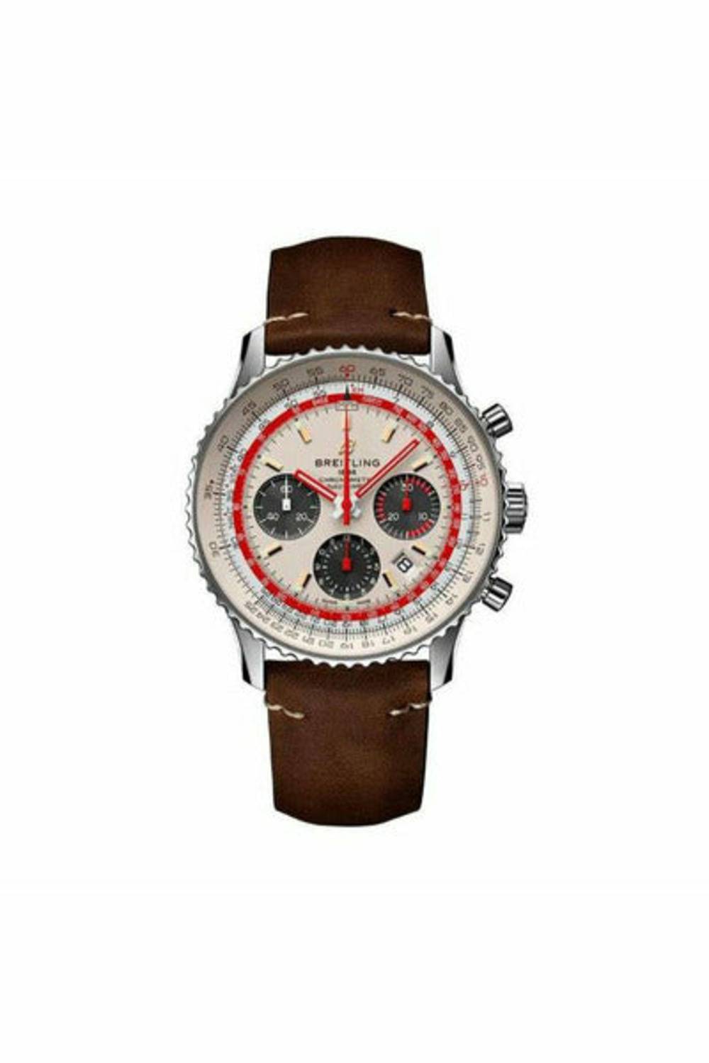 BREITLING NAVITIMER 43MM STAINLESS STEEL TWA SPECIAL EDITION MEN'S WATCH-DUBAILUXURYWATCH