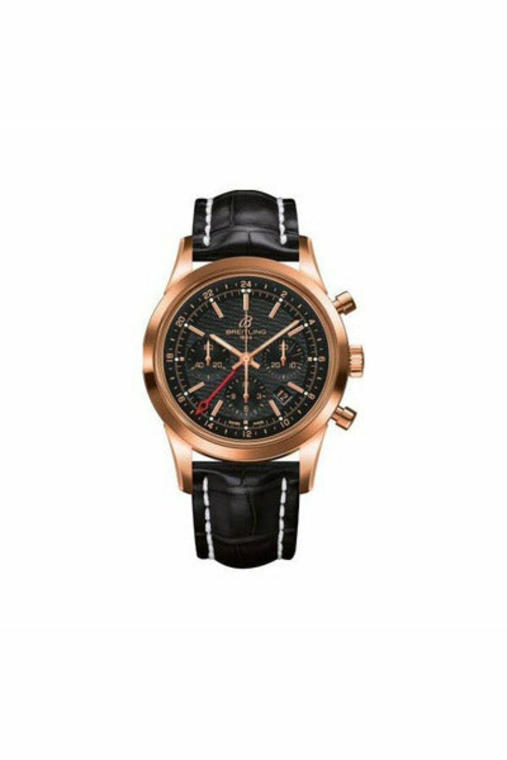 BREITLING TRANSOCEAN CHRONOGRAPH 18KT ROSE GOLD 43MM MEN'S WATCH-DUBAILUXURYWATCH