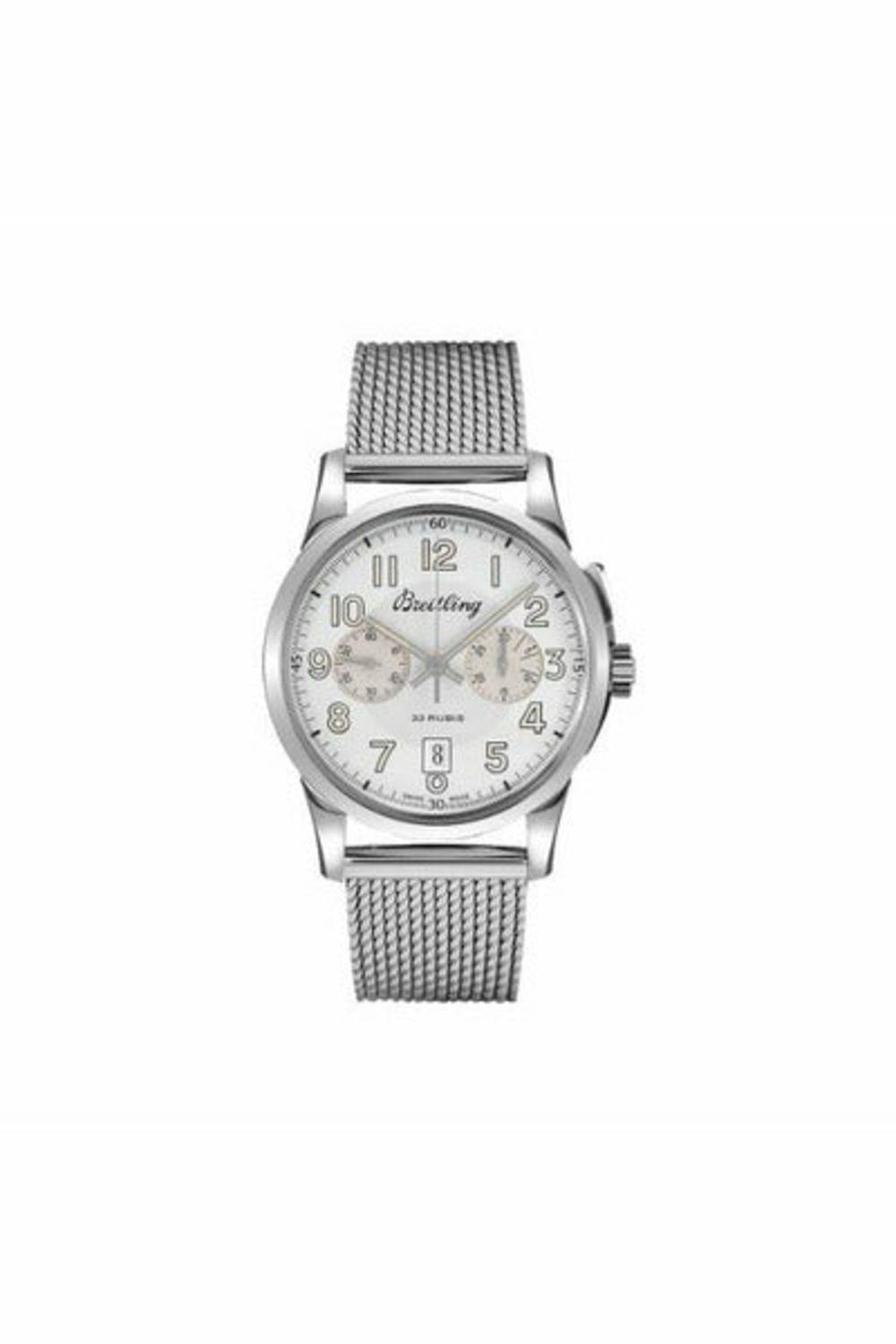 BREITLING TRANSOCEAN CHRONOGRAPH 1915 LIMITED EDITION 43MM STAINLESS STEEL MEN'S WATCH-DUBAILUXURYWATCH