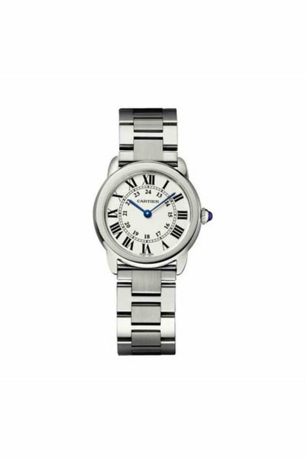 CARTIER RONDO SOLO 29.5MM STAINLESS STEEL LADIES WATCH-DUBAILUXURYWATCH