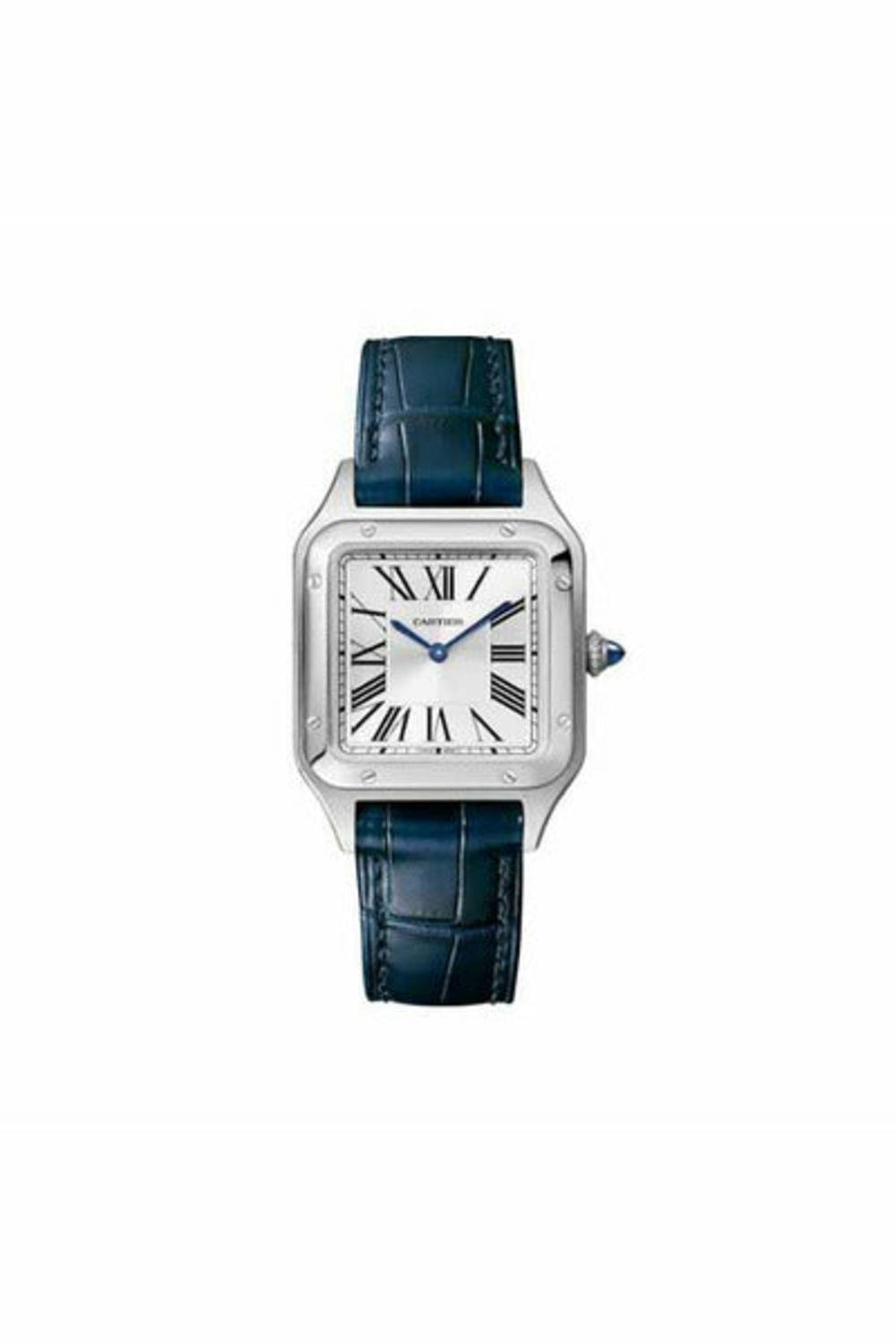 CARTIER SANTOS-DUMONT 38MM X 27.5MM STAINLESS STEEL MEN'S WATCH-DUBAILUXURYWATCH