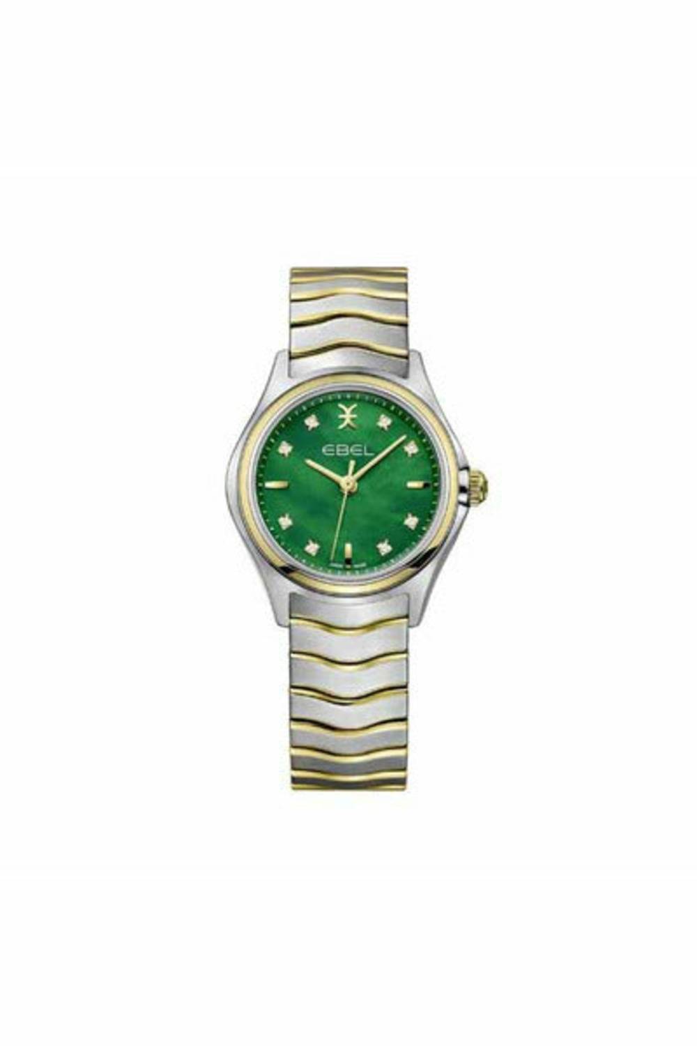 EBEL WAVE 30MM STAINLESS STEEL / 18K YELLOW GOLD LADIES WATCH-DUBAILUXURYWATCH