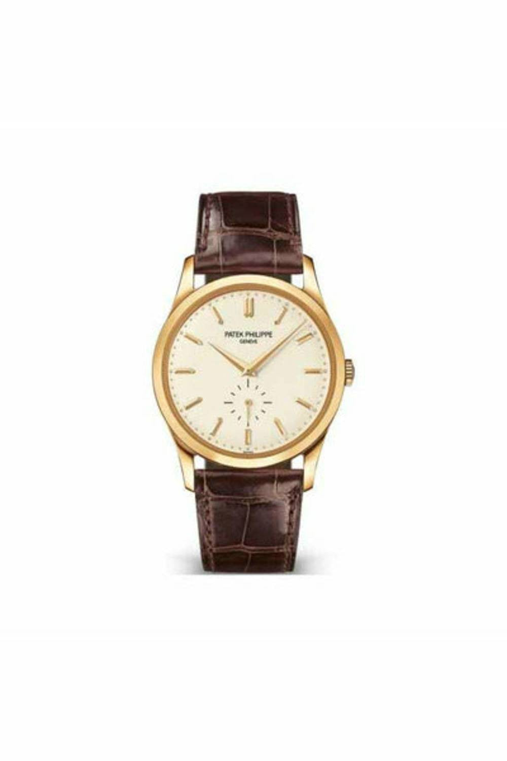 PATEK PHILIPPE CALATRAVA MECHANICAL OPALINE 18KT YELLOW GOLD MEN'S WATCH Ref. 5196J-001-DUBAILUXURYWATCH