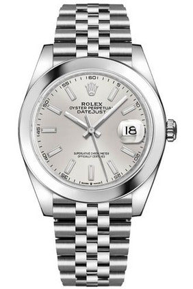 Rolex Datejust 41 Silver Dial Men's Watch 126300-0004-DUBAILUXURYWATCH