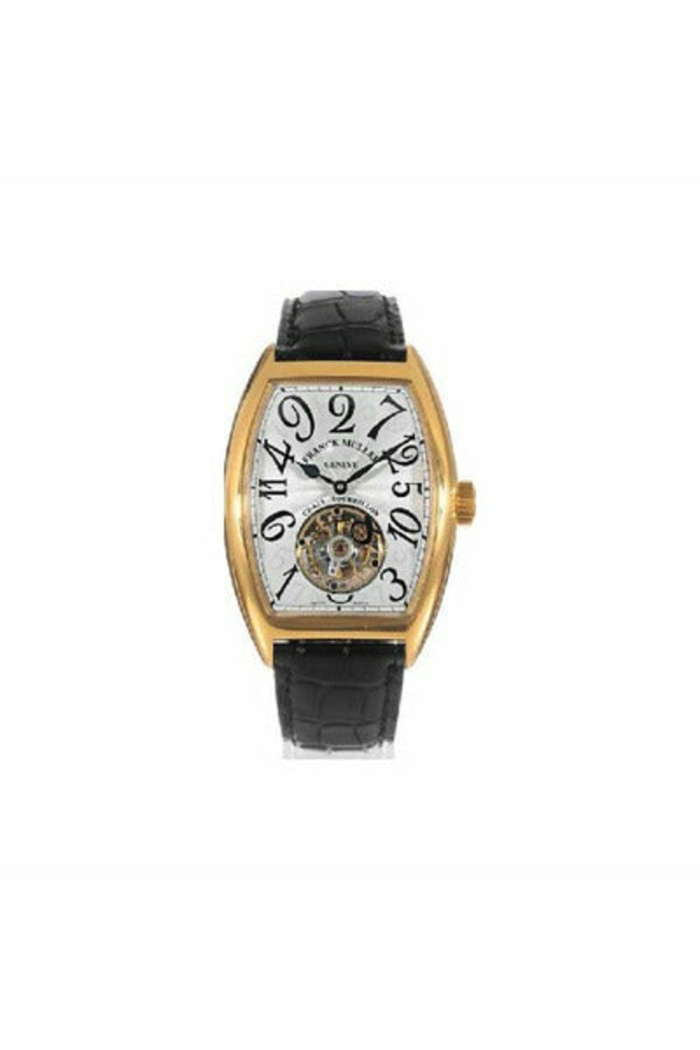 FRANCK MULLER CHRONOMETRO CURVEX 18K YELLOW GOLD AUTOMATIC 5850-DUBAILUXURYWATCH