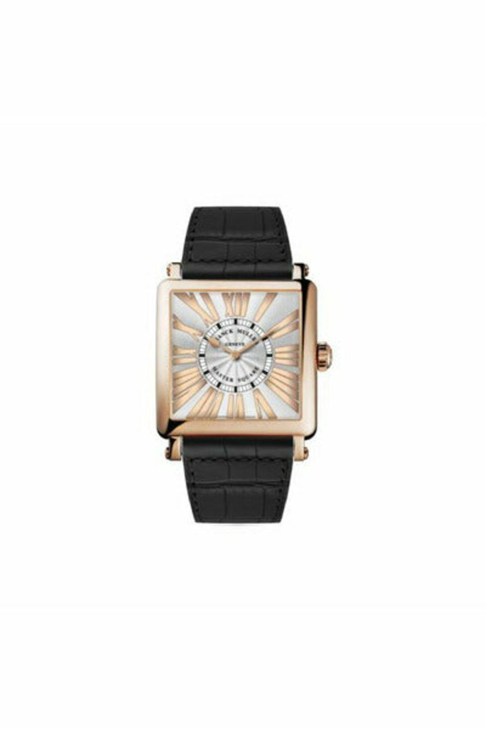 FRANCK MULLER MASTER SQUARE 18K ROSE GOLD UNISEX WATCH 6002 M QZ REL R-DUBAILUXURYWATCH