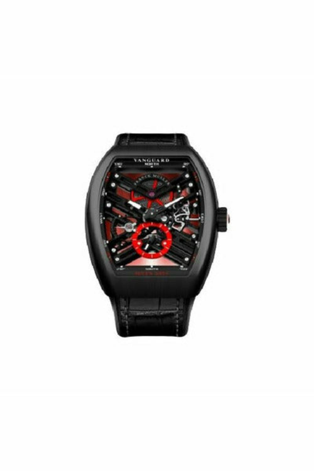 FRANCK MULLER VANGUARD SKELETON RED REF. V45 S6 SQT CARBON ER-DUBAILUXURYWATCH