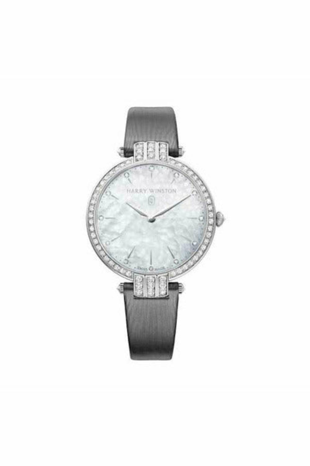 HARRY WINSTON PREMIER 36MM 18K WHITE GOLD LADIES WATCH-DUBAILUXURYWATCH