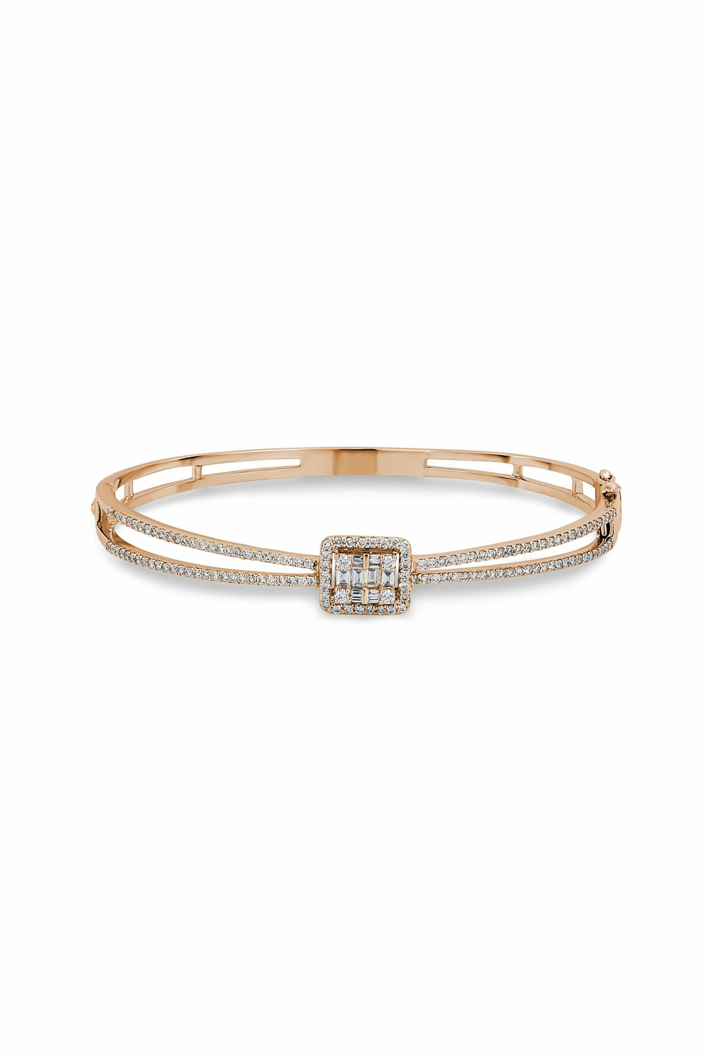 Illusion Square Bangle-DUBAILUXURYWATCH