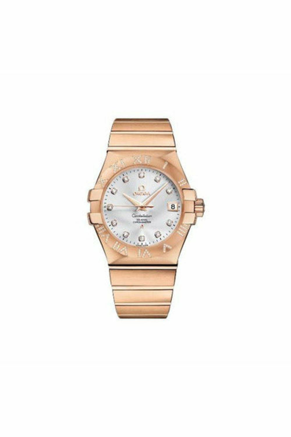 OMEGA CONSTELLATION CO-AXIAL 35MM 18KT ROSE GOLD LADIES WATCH-DUBAILUXURYWATCH