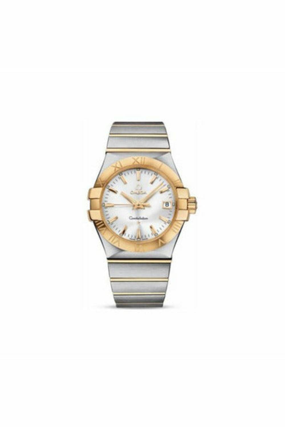 OMEGA CONSTELLATION STAINLESS STEEL & 18KT YELLOW GOLD 35MM LADIES WATCH-DUBAILUXURYWATCH