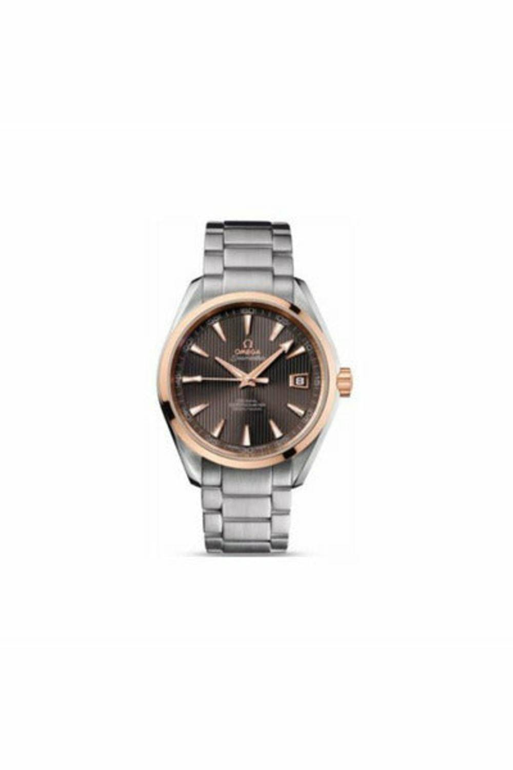 OMEGA SEAMASTER STAINLESS STEEL & 18KT ROSE GOLD 41.5MM UNISEX WATCH-DUBAILUXURYWATCH