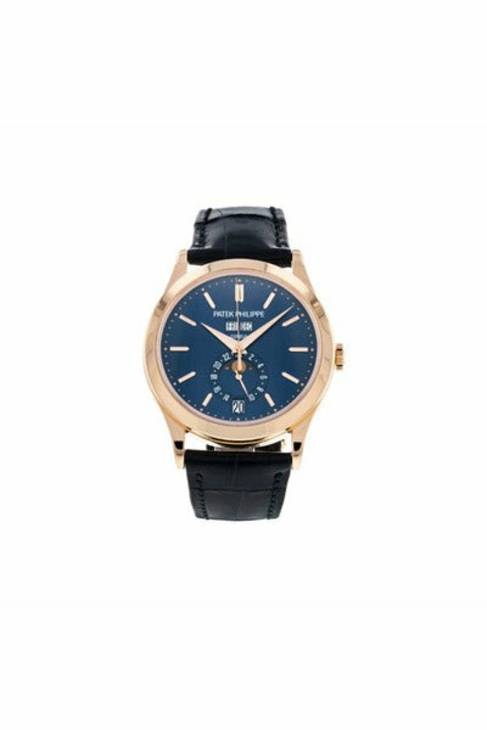 PATEK PHILIPPE COMPLICATIONS ANNUAL CALENDAR MOON PHASE BLUE DIAL Ref.5396R-014-DUBAILUXURYWATCH