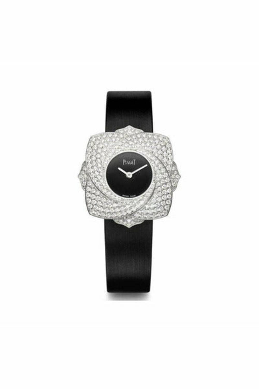 PIAGET LIMELIGHT BLOOMING ROSE 34MM QUARTZ IN WHITE GOLD WITH DIAMOND BEZEL REF. G0A39182-DUBAILUXURYWATCH