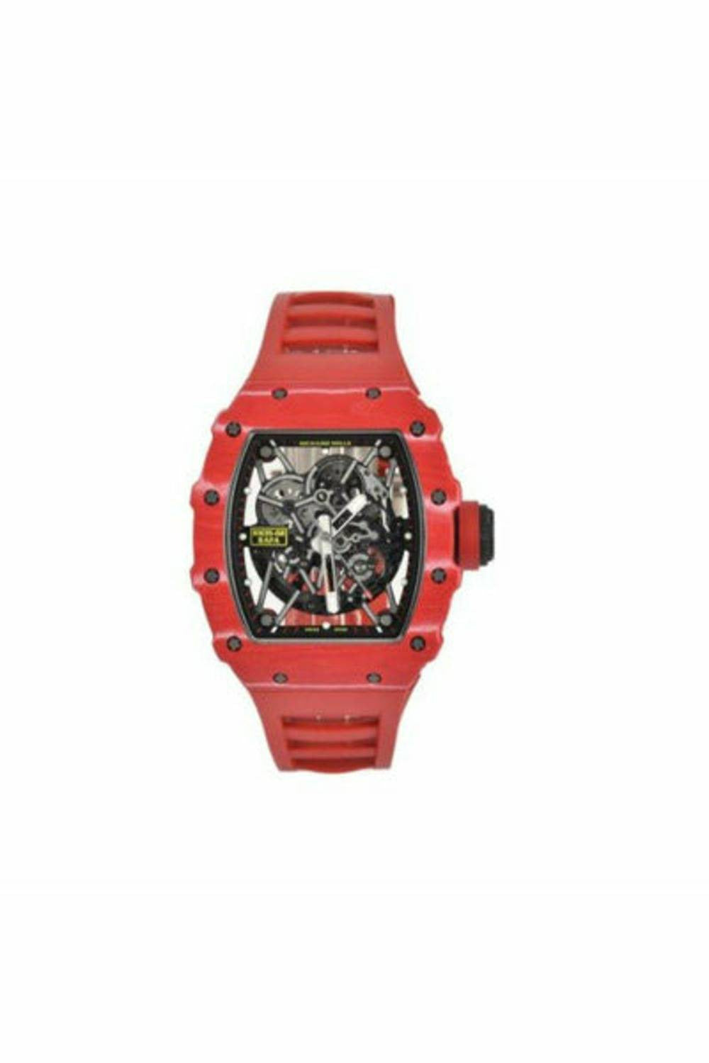 RICHARD MILLE RAFAEL NADAL SIGNATURE RED 50MM X 44.5MM MEN'S WATCH-DUBAILUXURYWATCH