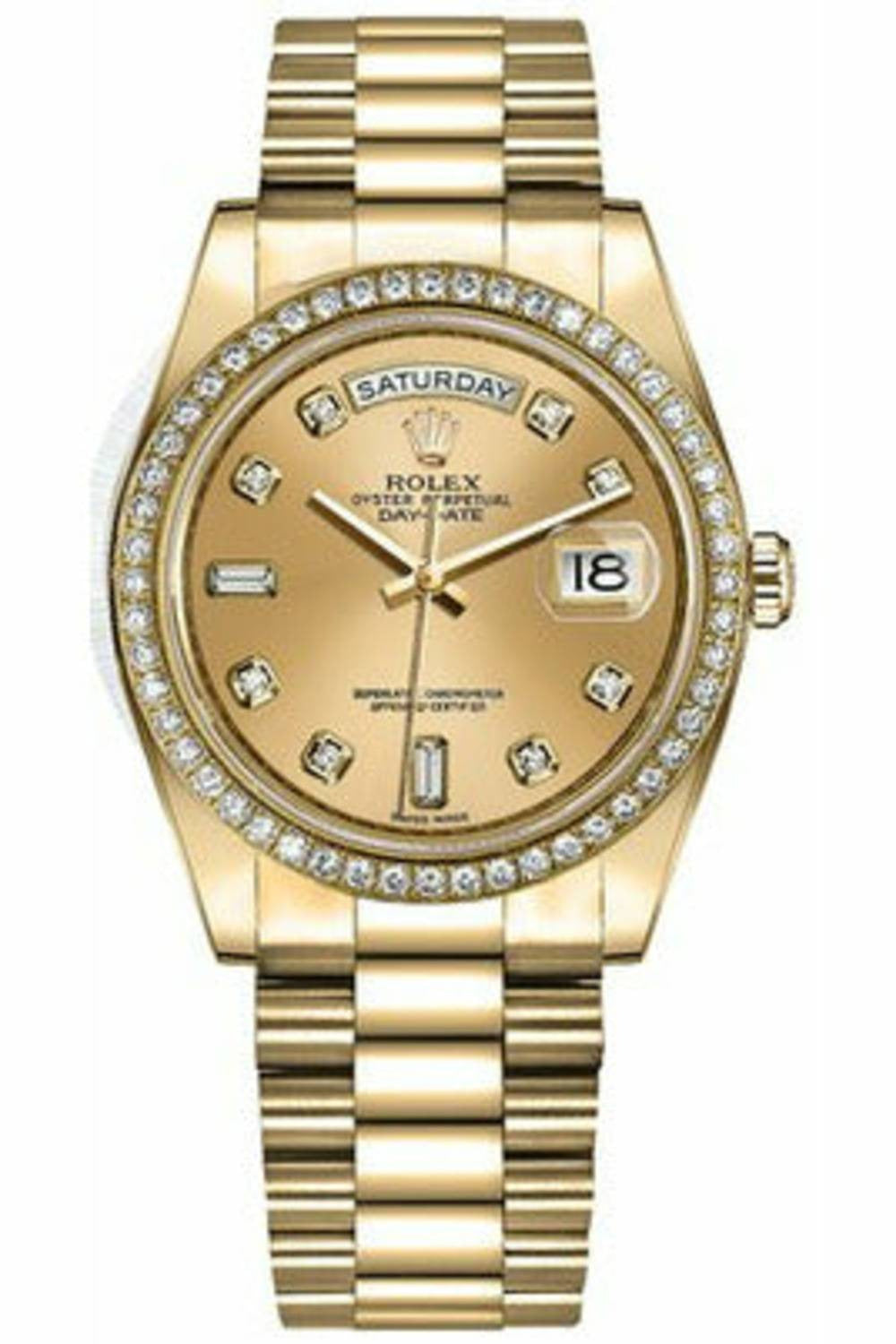 Rolex Day-Date 36 Champagne 128348RBR-DUBAILUXURYWATCH