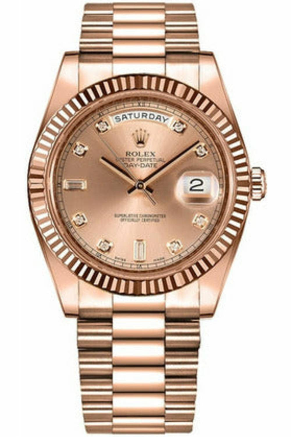 Rolex Day-Date Rose Gold 41mm 218235-DUBAILUXURYWATCH