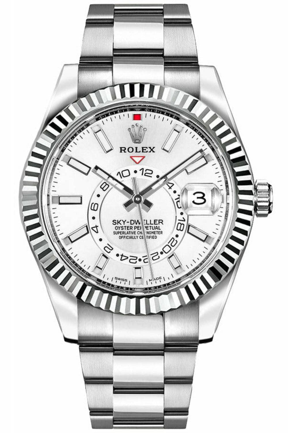 Rolex Sky-Dweller White Dial Luxury Watch 326934-0001-DUBAILUXURYWATCH