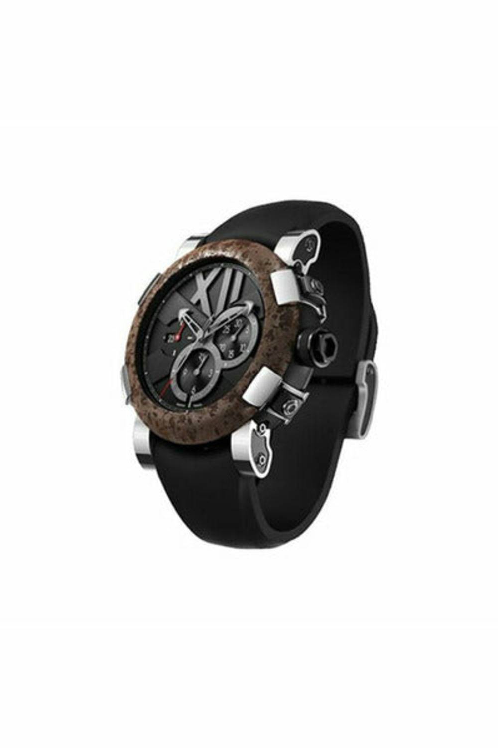 ROMAIN JEROME TITANIC DNA CHRONOGRAPH 50MM BLACK SATIN FINISHED STAINLESS STEEL MEN'S WATCH-DUBAILUXURYWATCH