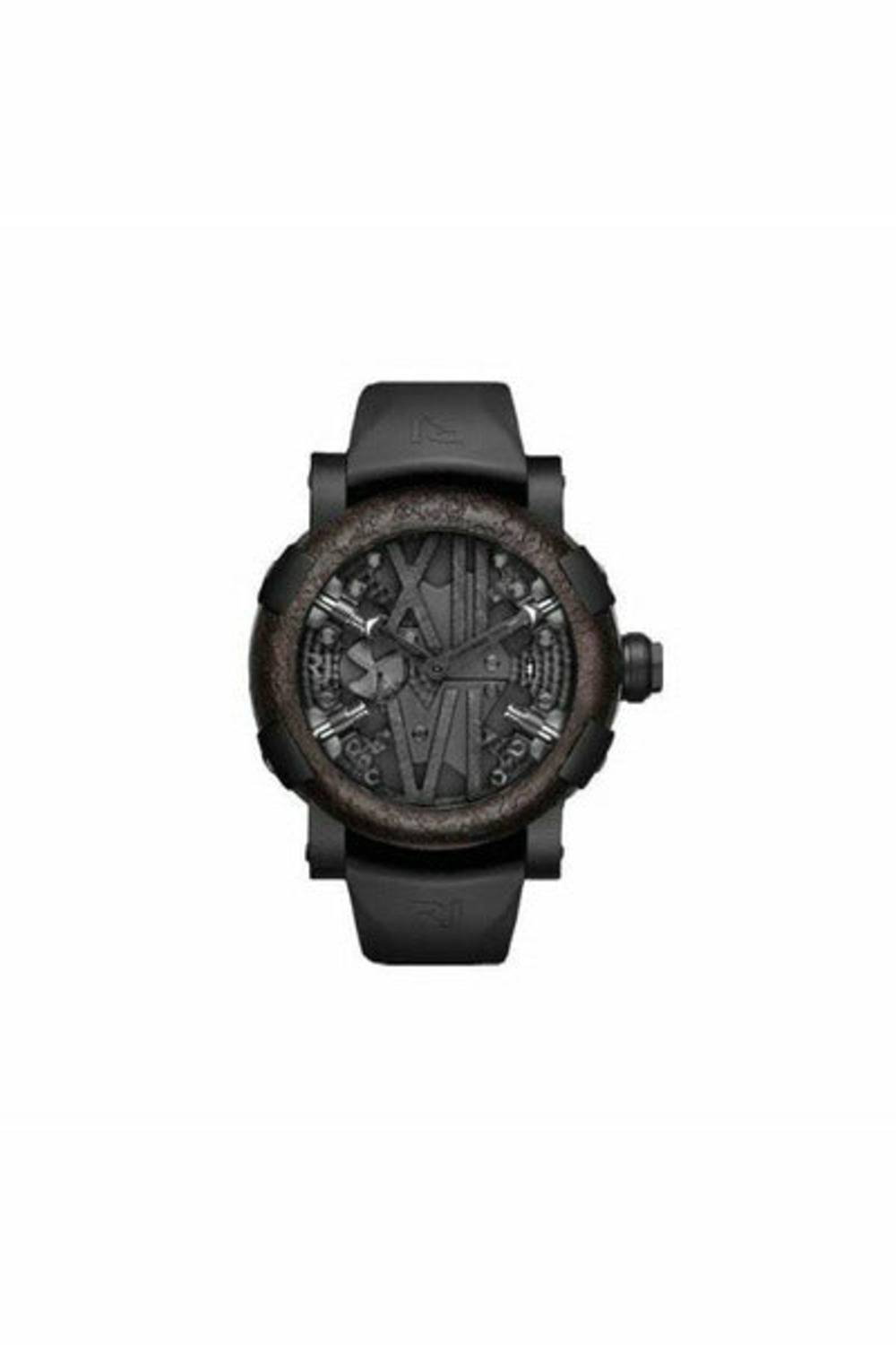 ROMAIN JEROME TITANIC DNA STEAMPUNK 50MM BLACK PVD COATED STEEL MEN'S WATCH-DUBAILUXURYWATCH